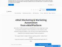 Tablet Screenshot of emailplatform.com